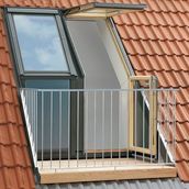 VELUX Twin Roof Terrace L/H for 120mm Tile GEL M08 SE0W2210 158 x 245cm