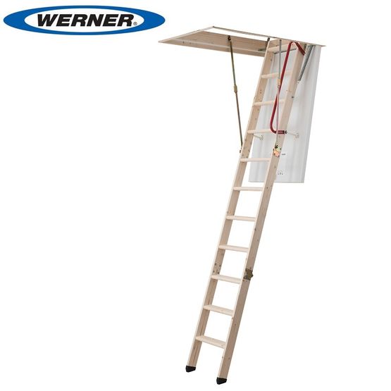 werner-76105-hideaway-timber-lift-ladde