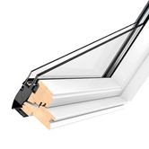 VELUX GPL FK08 2066 White Top Hung Window Triple Glazed - 66cm x 140cm