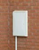 Electricity Meter Box Plastic Semi Recessed for New Installation
