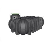 Rainwater Harvesting Tank Low Profile 7500L Graf Platin Garden-Comfort