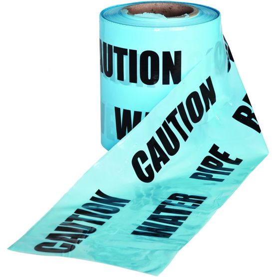 Underground Caution Warning Tape Blue Water Mains - 150mm x 365m