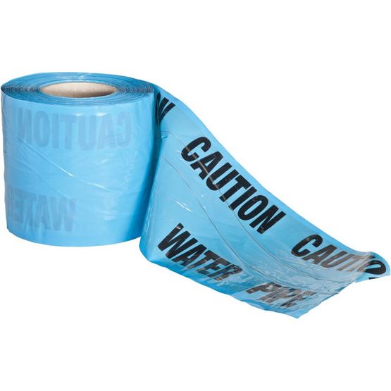 Detectable Underground Warning Tape Blue Water Mains 150mm x 100m