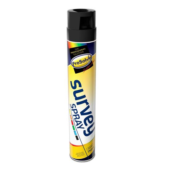 Survey Linermarker Spray Paint 750ml - Black