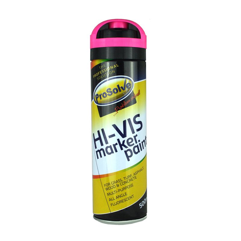 Hi-Vis Fluorescent Spray Paint Survey Marker 500ml - Pink