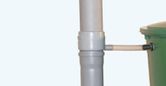 Water Storage Tank Round Downpipe Filling Device - Grey