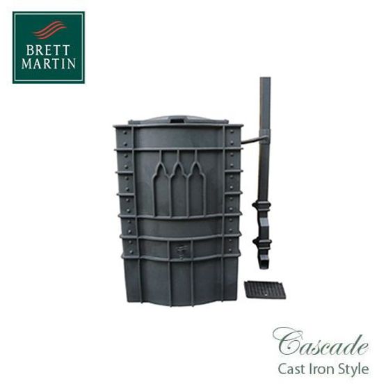 Cascade Cast Iron Style Water Butt 225L - Black