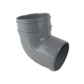 Guttering Industrial Downpipe 112.5dg Bottom Offset Bend 160mm - Grey
