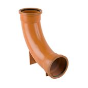 Underground Drain Pipe Double Socket Rest Bend 87.5 Degree - 110mm