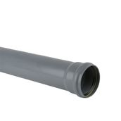 Soil Pipe Push Fit 3m Pipe 82.4mm - Grey