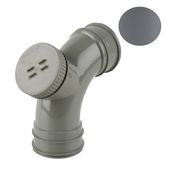 Soil Pipe Push Fit Double Socket Access Bend 82.4mm - Grey