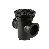 Back Inlet Roddable Gully 90 Degree Outlet Round Grid - 110mm