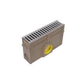 Channel Drain Silt Box & Grate 500mm x 123mm x 300mm - A15