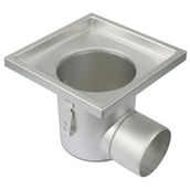 Industrial Floor Drain Gully Stainless Steel 250 x 250mm - 110mm 