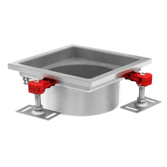 ACO Gully 218 Stainless Steel 304 Telescopic Square Top 300mm