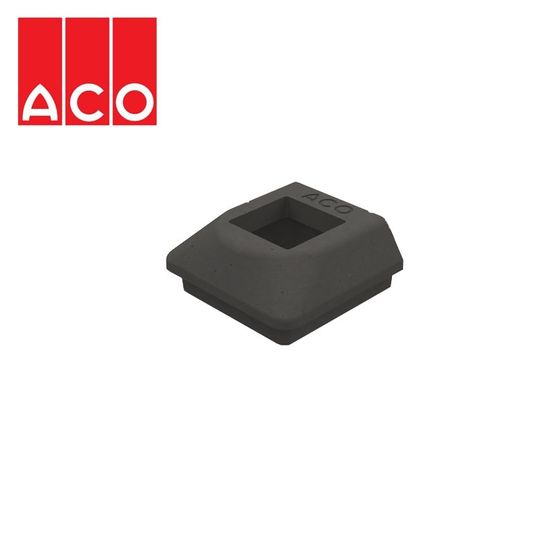 ACO Hexdrain Downpipe to Channel Drain Connector 65 x 65mm - Black