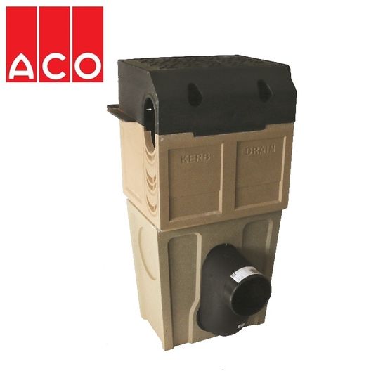 ACO KerbDrain SP280 Splayed Gully Top and Roddable Deep Base Unit