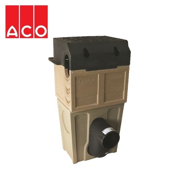 ACO KerbDrain SP380 Splayed Gully Top and Roddable Deep Base Unit