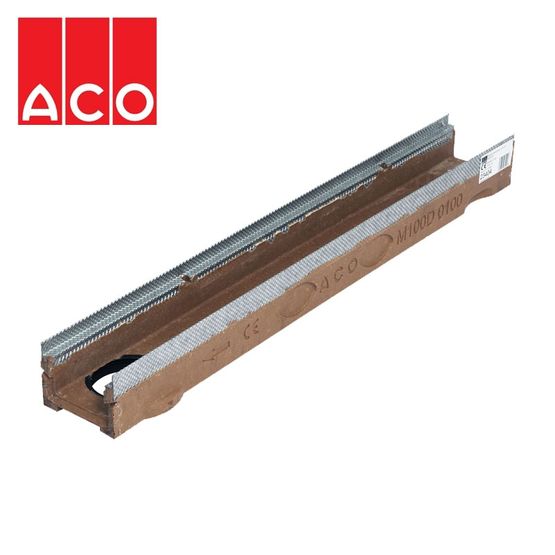 ACO MultiDrain M200D with Outlet - 235mm x 100mm x 1000mm