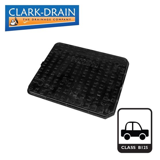 Manhole Cover and Frame 750L x 600W x 40H Cast Iron - B125 Load Class