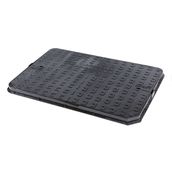 Clark Drain B125 Load Class Cast Iron Manhole Cover and Frame - 900 x 600 x 45mm