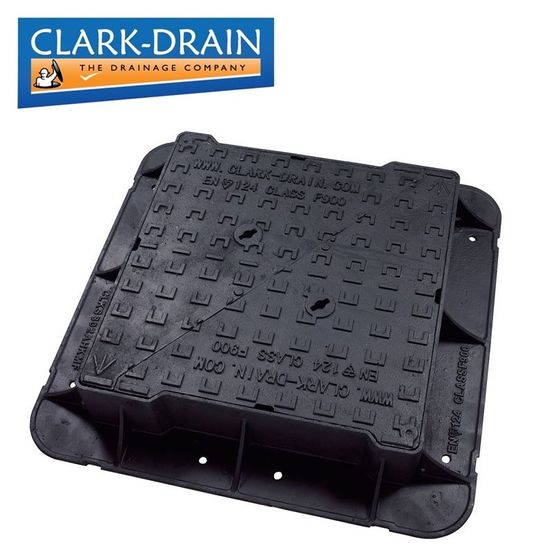Manhole Cover and Frame 675L x 675W x 150H Cast Iron - F900 Class