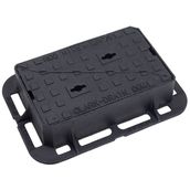 Clark Drain Grade A Cast Iron Solid Top SV Badged Surface Box - 380 x 230 x 100mm