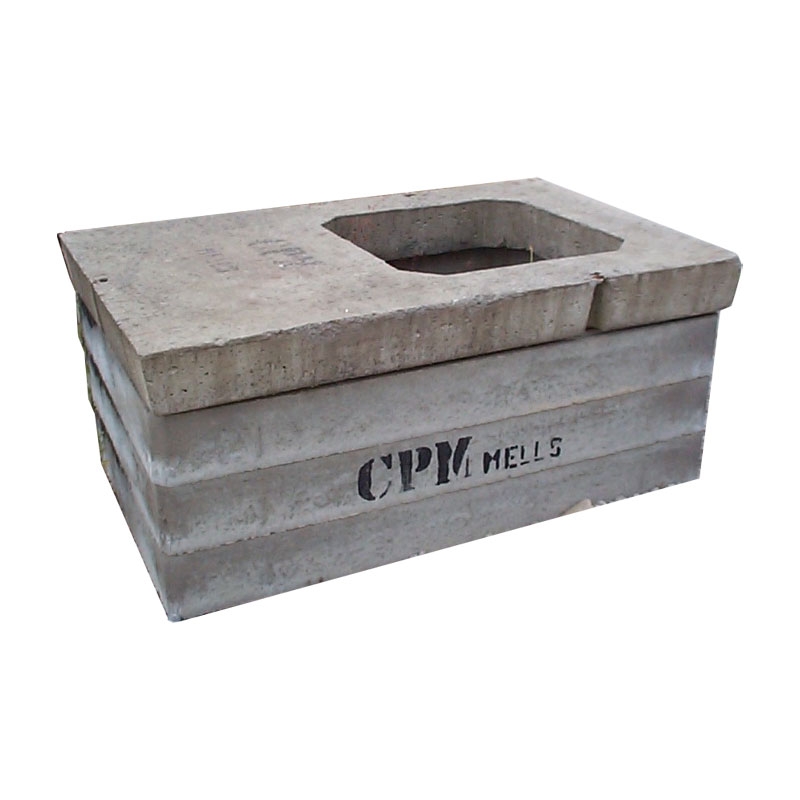 Concrete Chamber Section 600mm x 450mm Biscuit Cover Slab | Drainage