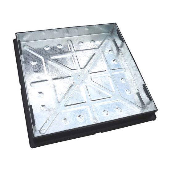 Recessed Manhole Cover & Frame for Block Paving 600 x 600mm - 5 Tonne