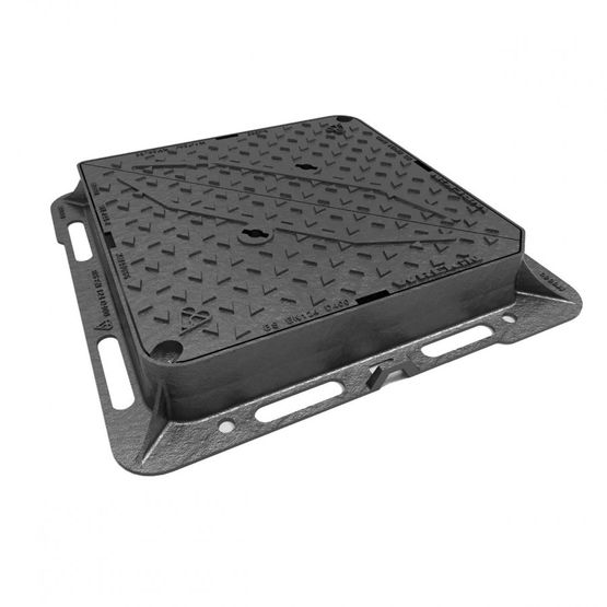 Manhole Cover and Frame 675mm x 675mm x 100mm - D400