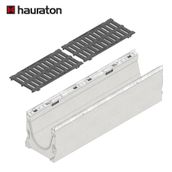 Hauraton Faserfix KS200 Channel & D400 Ductile Iron Grate - 1000mm