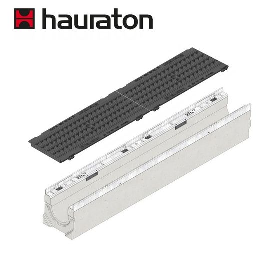 Hauraton Channel Drain Gugi Iron Grating 1m Faserfix KS150 - E600