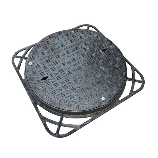 Cast Iron Access Manhole Cover & Frame 600mm Diameter - B125 Class