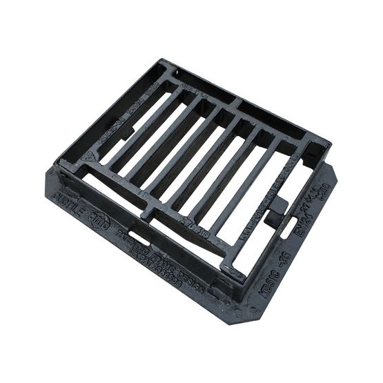 Heavy Duty Hinged Flat Top Gully Grating and Frame 380 x 310 - C250