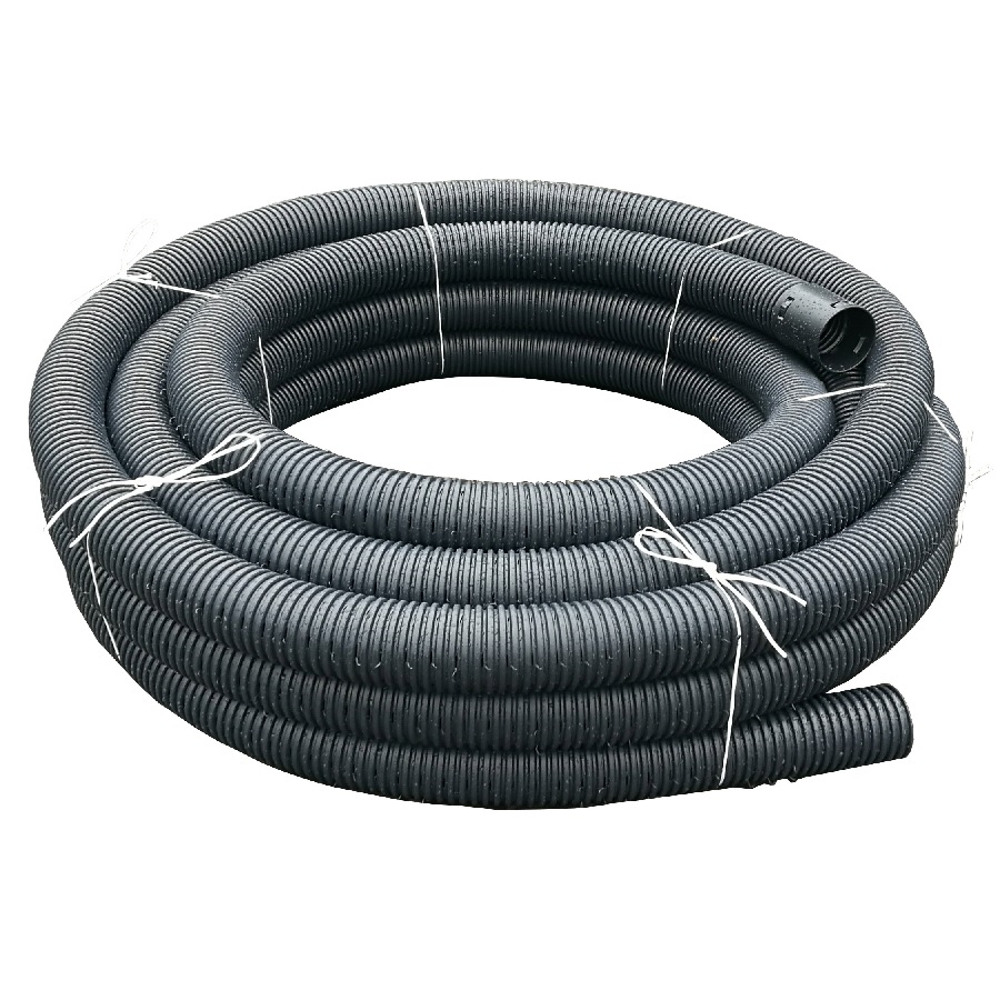 Perforated Land Drain Coil Pipe 160mm X 50m Drainage Superstore