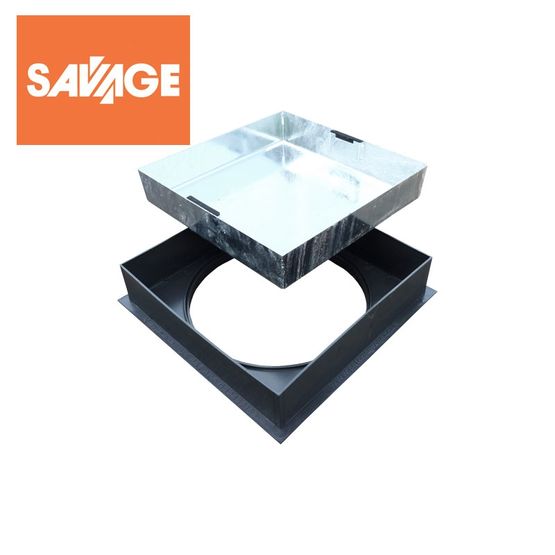 Recessed Manhole Cover & Frame for Block Paving - 450mm