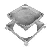 Wrekin Recessed Square-to-Round Manhole Cover for Block Paving 450mm - 10 Tonne