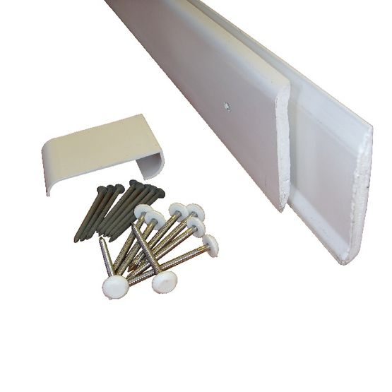  uPVC Gutter Drip Trim for EPDM Roof Systems White