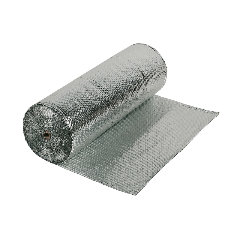 Double Foil Single Layer Air Bubble Wrap Aluminum Insulation Roll Wall Loft Roof 