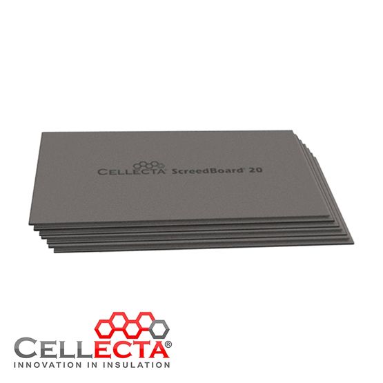 Cellecta ScreedBoard 20 Dry Screed Board 1.2m x 600mm x 20mm - 43.2m2