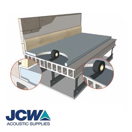 JCW Acoustic Screed Foam Pack for Concrete Floors - 58.8m2 Pack