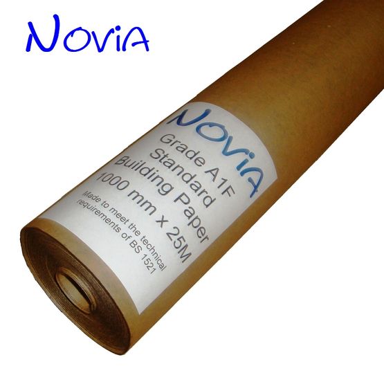 Novia A1F Grade Standard Building Paper to BS 1521 - 25m x 1m