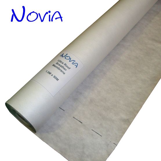 Novia Ultra Roof & Wall Breathable Felt Membrane - 50m x 1.5m Roll