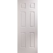 JELD-WEN Arlington 6 Panel Smooth White Undercoated Internal Door - 1981mm x 762mm (78 inch x 30 inch)