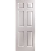 JELD-WEN Bostonian Middleweight 6 Panel White Primed Internal Door