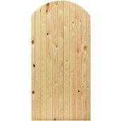 JB Kind Arched Top Unfinished Natural Pine External Wooden Gate - 1829mmx915mm (72x36 inch)