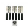 Fire Essentials Grade 7 Fire Rated Hinge and Intumescent Pads Stainless Steel 3 Pack