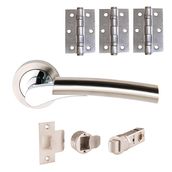 JB Kind Drift Lever on Rose Door Handle Pack Passage or Privacy