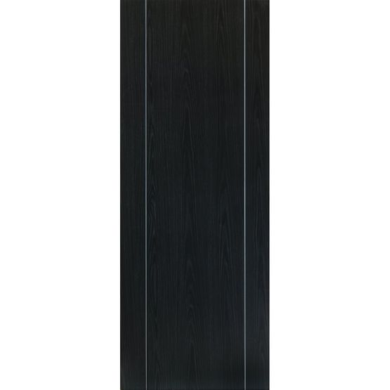 JB Kind Internal ARGENTO Pre-Finished Painted Ash Grey Vertical Grooved Door (24&quot; x 78&quot;)