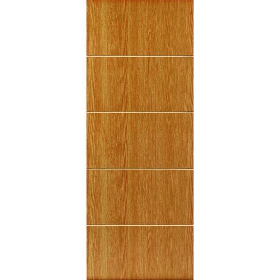 JB Kind Internal TATE Pre-Finished Painted Oak Effect Grooved Flush Door (24&quot; x 78&quot;)